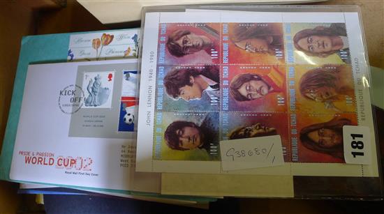 Autographs 1936 Brentford football team, first day covers inc John Lennon